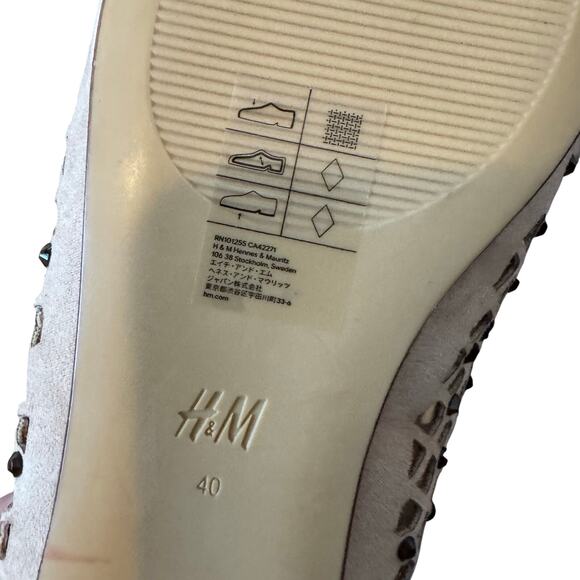 H&M Tan Rhinestone Embellished Flats - Picture 4 of 8